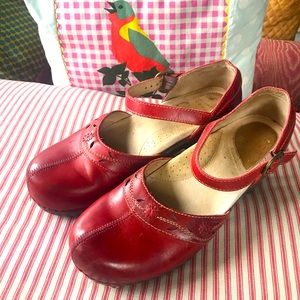 Red Summer Dansko Clogs